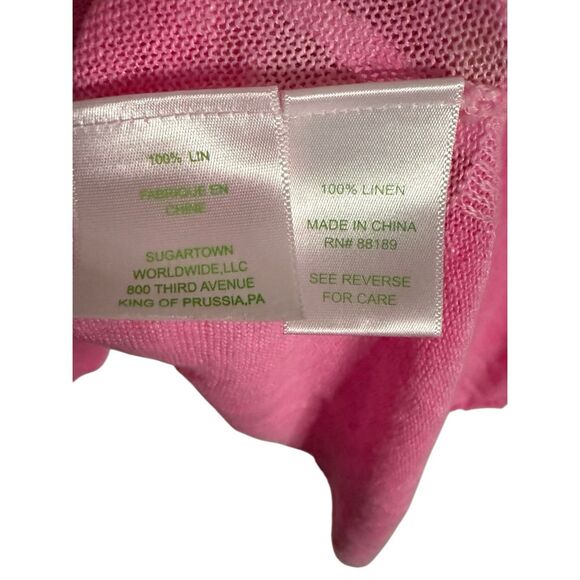 Lilly Pulitzer-Taryn Linen V Neck Pullover Sweater - Picture 4 of 6